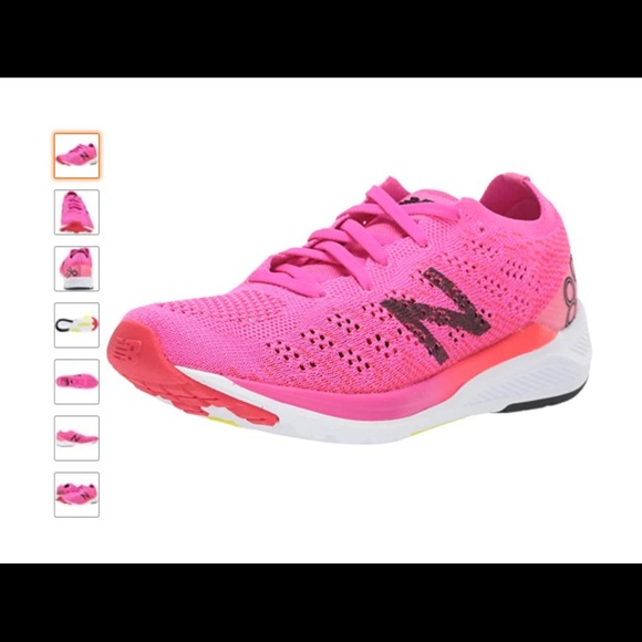 bright pink new balance shoes